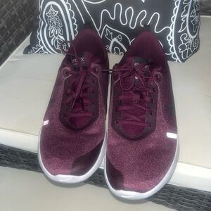 Nike Purple Sneakers Suede Low-Top Casual